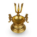Namam Agal Deep with Two Parrots - 9.5 x 8.5 Inches | Brass Lamp/ Vilakku for Pooja/ 2.435 Gms Approx - Karthik Deep