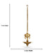 Shank Hanging Lamp - 7 Inches | Hanging Diya/ Brass Vilakku for Pooja/ 775 Gms Approx - Hanging Lamp