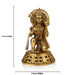 Anjaneya Statue - 11 Inches | Hanuman Mandi/ Brass Idol/ Hanuman Murti/ Hanuman Statue for Pooja - Brass Murties