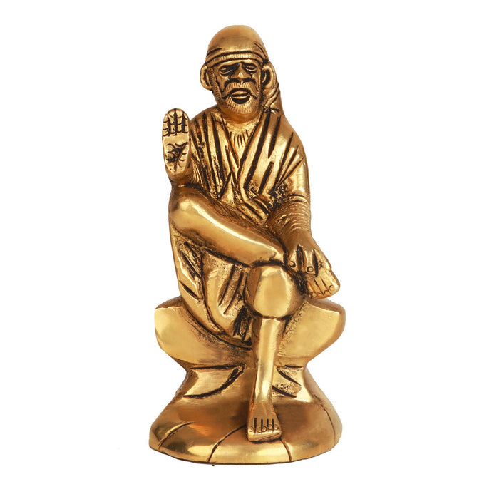 Saibaba Statue | Antique Brass Statue/ Saibaba Idol/ Sai Baba Murti for Pooja