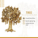 Karpaga Viruksham Tree - 11 Inches | Artificial Tree/ Antique Brass Statue/ Brass Tree for Pooja - Wall Hanging