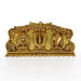 Brass Shankh Chakra Namam Plate - 5 x 10 Inches | Shank Chakra Plate for Pooja/ 1.760 Kgs Approx - Pooja Plate & Tray