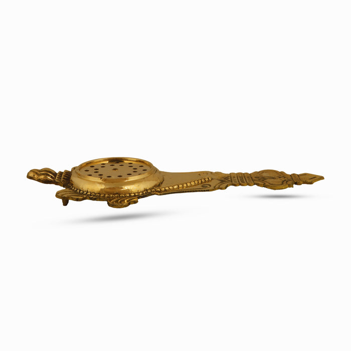 Brass Aarti - 1 x 12 Inches | Arti/ Kurma Arathi for Pooja/ 725 Gms Approx - Kapur Aarti