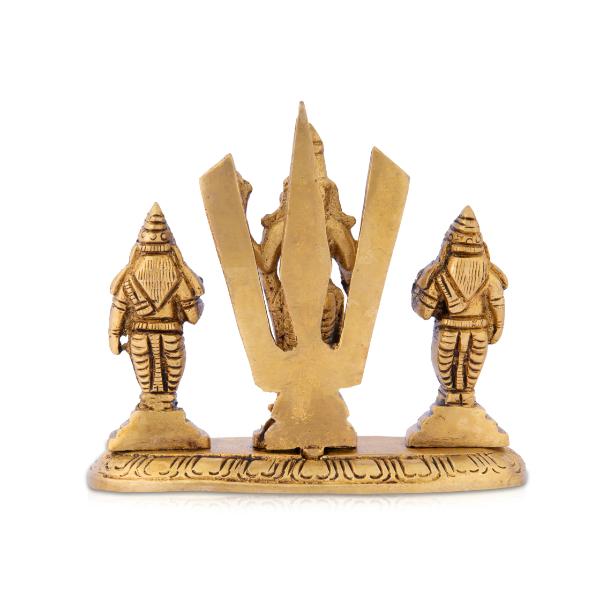 Balaji Murti | Balaji Sridevi Boodevi with Namam/ Antique Brass Statue/ Balaji Statue for Pooja