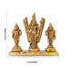 Balaji Murti | Balaji Sridevi Boodevi with Namam/ Antique Brass Statue/ Balaji Statue for Pooja - Brass Murties