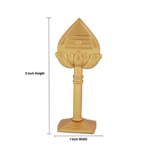 Vel With Base - 3 x 1 Inches | God Murugan Vel/ Car Decor/ Zinc Muruga Vel for Pooja - Deity Accessories