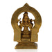 Rajarajeshwari Idol - 6 Inches | Brass Statue/ Antique Finish Rajarajeshwari Devi for Pooja/ 1.092 Approx - Brass Murties
