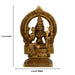 Rajarajeshwari Idol - 6 Inches | Brass Statue/ Antique Finish Rajarajeshwari Devi for Pooja/ 1.092 Approx - Brass Murties