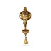 Elephant Face Deep with Ghanti - 11 Inches | Brass Idol/ Elephant Idol for Home Decor/ 1.010 Kgs Approx - Wall Hanging