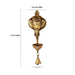 Elephant Face Deep with Ghanti - 11 Inches | Brass Idol/ Elephant Idol for Home Decor/ 1.010 Kgs Approx - Wall Hanging