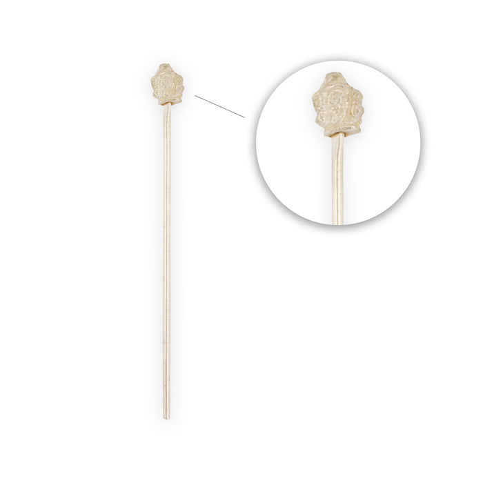 Namakuchi - 3.25 Inches | Silver Plated Thiruman Stick/ Nama Stick/ Namam Stick/ 5 Gms Approx