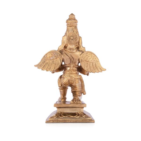 Garuda Statue - 6 Inches | Panchaloha Statue/ Garuda Idol/ Garuda Murti for Pooja/ 1 Kgs Approx
