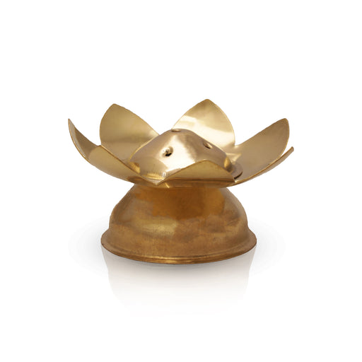 Agarbathi Stand - 1.5 x 3 Inches | Brass Agarbatti Stand/ Lotus Design Incense Sticks Holder for Pooja - Agarbathi Stand
