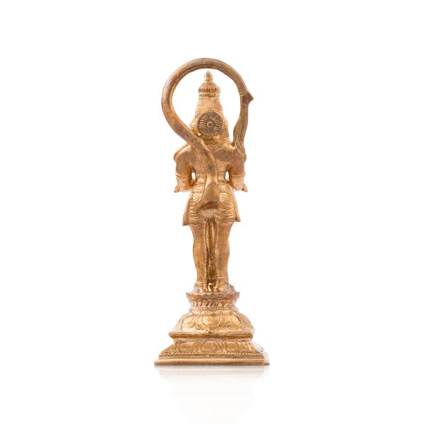Anjaneya Statue - 6 Inches | Hanuman Standing/ Panchaloha Statue/ Hanuman Murti for Pooja/ 500 Gms Approx
