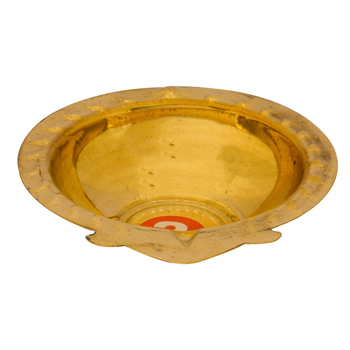 Karthik Deep - 0.75 x 2.75 Inches | Agal Vilakku/ Brass Deepam/ Brass Vilakku for Pooja/ 15 Gms Approx