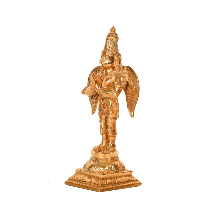 Garuda Statue - 6 Inches | Panchaloha Idols/ Garuda Idol/ Garuda Sculpture for Pooja/ 450 Gms Approx