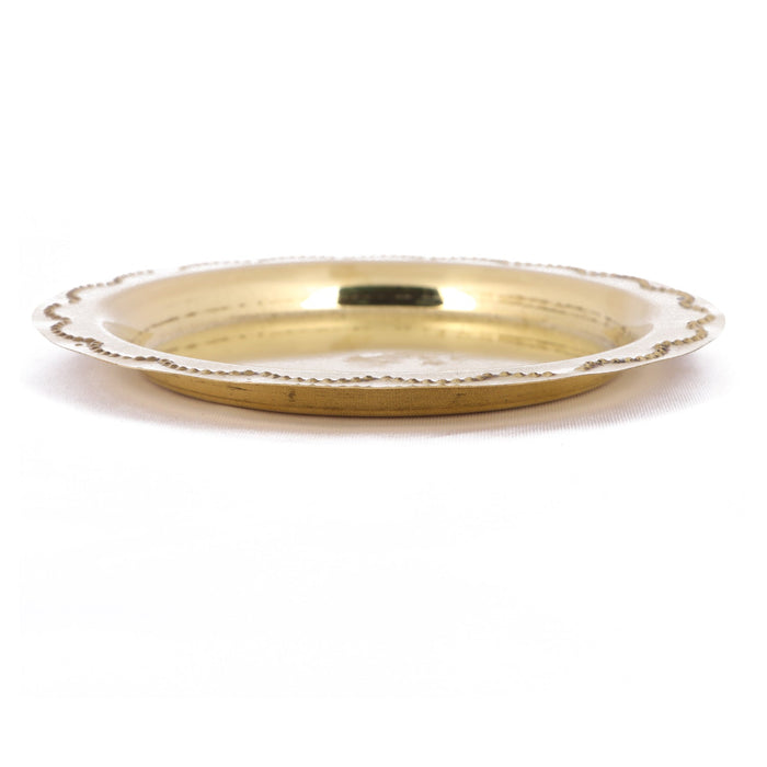 Brass Plate - 6 Inches | Pooja Thali/ Thali Plate for Home/ 50 Gms Approx