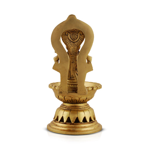 Karumariamman Padi Vilakku - 8.5 Inches | Brass Lamp/ Deepam/ Diya for Pooja/ 2 Kgs Approx - Karthik Deep