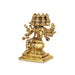 Gayatri Devi - 5 x 4 Inches | Brass Idol/ Gayatri Mata Murti/ Gayathri Idol for Pooja - Brass Murties