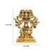 Gayatri Devi - 5 x 4 Inches | Brass Idol/ Gayatri Mata Murti/ Gayathri Idol for Pooja - Brass Murties