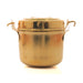 Brass Vessels - 3 x 4 Inches | Brass Box/ Brass Storage Container for Home/ 90 Gms Approx - Pooja Box & Paduka