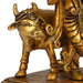 Krishna Statue - 8 Inches | Krishna Murti with Cow/ Brass Idol for Pooja/ 2.210 Kgs Approx - Brass Murties