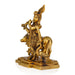 Krishna Statue - 8 Inches | Krishna Murti with Cow/ Brass Idol for Pooja/ 2.210 Kgs Approx - Brass Murties