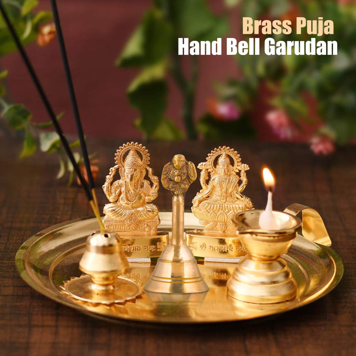 Hand Bell | Puja Bell/ Brass Bell/ Ganesh Handle Ghanti for Home