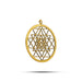 Sri Chakra Locket - 1 Inch | Chakra Pendant/ Brass Shri Yantra Locket for Men and Women - Mala & Pendant