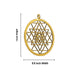 Sri Chakra Locket - 1 Inch | Chakra Pendant/ Brass Shri Yantra Locket for Men and Women - Mala & Pendant