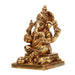 Ganesh Murti - 4 Inches | Ganapati Murti/ Antique Brass Statue/ Vinayagar Statue for Pooja/ 660 Gms Approx - Brass Murties