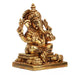 Ganesh Murti - 4 Inches | Ganapati Murti/ Antique Brass Statue/ Vinayagar Statue for Pooja/ 660 Gms Approx - Brass Murties