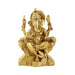 Ganesh Murti - 5 Inches | Ganapati Murti/ Antique Brass Statue/ Vinayagar Statue for Pooja/ 830 Gms Approx - Brass Murties