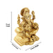 Ganesh Murti - 5 Inches | Ganapati Murti/ Antique Brass Statue/ Vinayagar Statue for Pooja/ 830 Gms Approx - Brass Murties