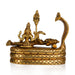 Ranganathan Statue - 5 Inches | Brass Idol/ Antique Finish Ranganathar Idol for Pooja/ 1.560 Kgs Approx - Brass Murties