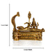 Ranganathan Statue - 5 Inches | Brass Idol/ Antique Finish Ranganathar Idol for Pooja/ 1.560 Kgs Approx - Brass Murties