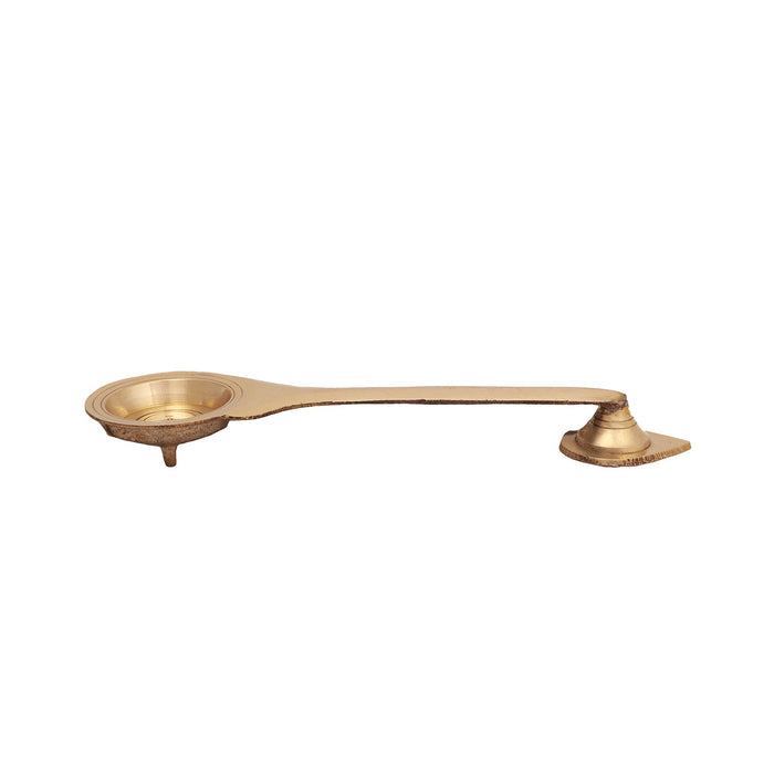Brass Aarti Camphor - 0.5 x 8.5 Inches | Kapoor Dhani/ Karpoora Aarti for Pooja/ 120 Gms Approx - Kapur Aarti