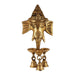 Ganesh Wall Hanging - 8 x 4 Inches | Ganesha Head/ Antique Brass Statue/ Ganesha Face Wall Hanging for Pooja - Wall Hanging