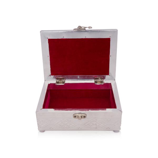 Pooja Box - 3 x 7 Inches | Storage Box/ Jewellery Box/ Gift Box for Home - Pooja Box & Paduka