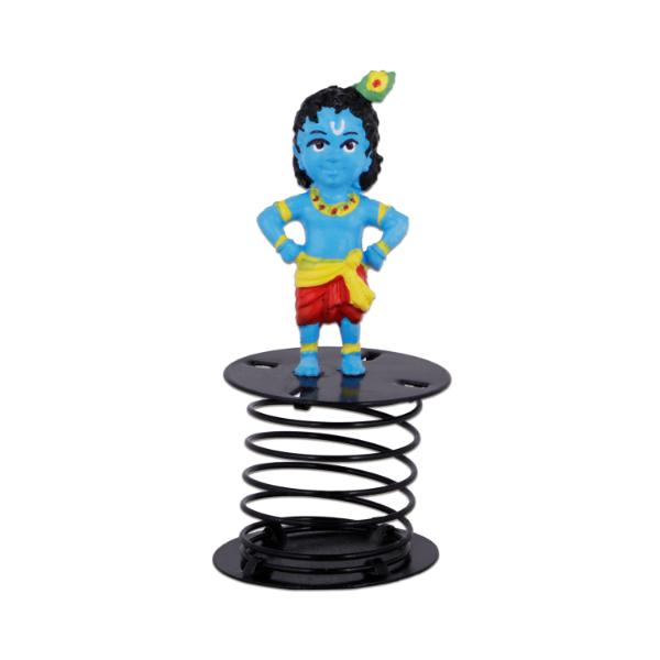 Spring Krishna - 3 Inches | Car Dashboard Krishna/ Krishna for Car Dashboard - Car Stand & Car Accessories