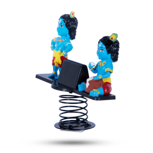 Krishna Spring Sea Saw - 3.5 Inches | Desk Decoration/ Krishna Decoration - Car Stand & Car Accessories