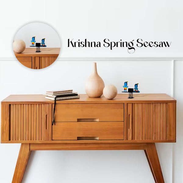 Krishna Spring Sea Saw - 3.5 Inches | Desk Decoration/ Krishna Decoration