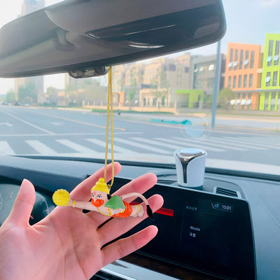 Hanuman Car Hanging - 1.5 x 4 Inches | Hanuman Ji Idol/ Flying Hanuman for Car