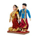 Decorative Couple Pair - 8 Inches | Cloth Golu Doll/ Golu Bommai for Home Decor - Kondapalli Wooden Toys