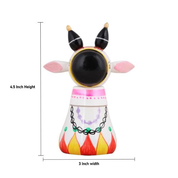 Sindoor Box - 4.5 x 3 Inches | Wooden Kumkum Bharani/ Nandi Design Kumkum Box for Pooja - Sindoor Box