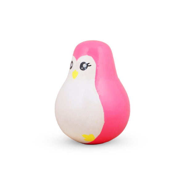 Self Balancing Doll Bird - 5 Inches | Wooden Statue/ Thalaiyatti Bommai for Home Decor - Kondapalli Wooden Toys