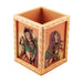 Wooden Pen Stand - 3 x 4 Inches | Decorative Pen Stand/ Gem Stone Painting Pen Holder for Home - Stationery