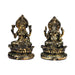Laxmi Ganesh Murti - Metal Resin | Resin Laxmi Ganesha Idol/ Lakshmi Ganesh Murti for Home Decor - Fibre Murties