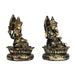 Laxmi Ganesh Murti - Metal Resin | Resin Laxmi Ganesha Idol/ Lakshmi Ganesh Murti for Home Decor - Fibre Murties