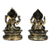 Laxmi Ganesh Murti - Metal Resin | Resin Laxmi Ganesha Idol/ Lakshmi Ganesh Murti for Home Decor - Fibre Murties